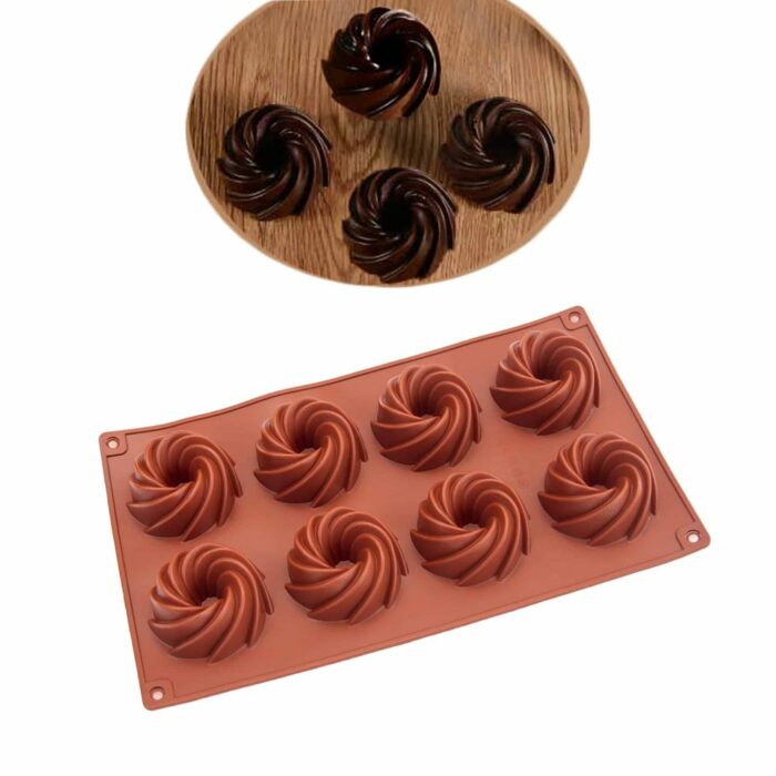 Killer Deals Mini Doughnut & Spiral Swirl Bundt Silicone Baking Mould-Combo - Image 5