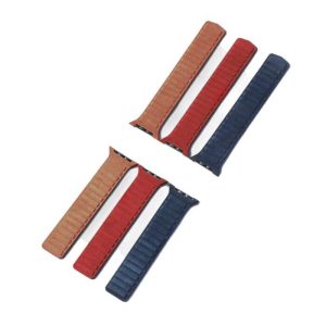 Killer Deals PU Vegan Leather Strap for 38/40/41mm Apple Watch- x3 Combo