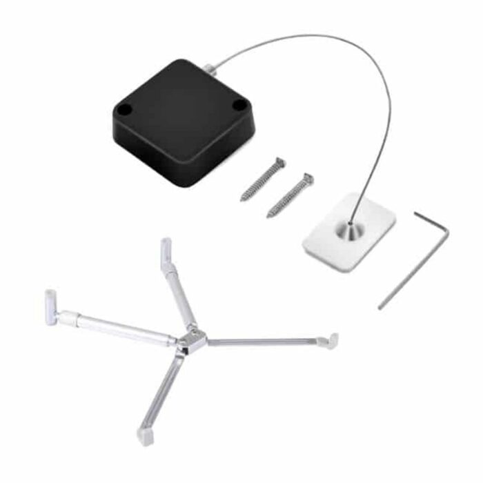 Killer Deals Adjustable Laptop Stand + Anti-Theft Retractable Cable Lock - Combo