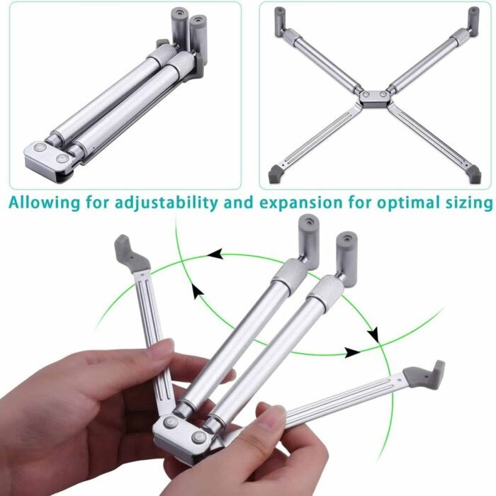 Killer Deals Adjustable Laptop Stand + Anti-Theft Retractable Cable Lock - Combo - Image 9