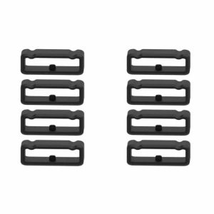 Killer Deals 26mm Universal Watch Silicone Strap Loop Keepers (x8)- Black