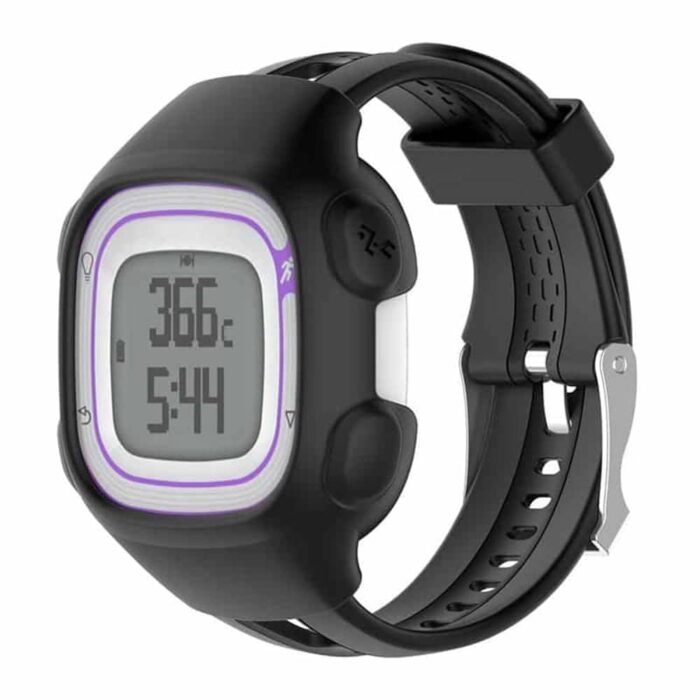 Killer Deals Silicone Case & Silicone Strap for Garmin Forerunner 10/ 15- Black- M/L - Image 4