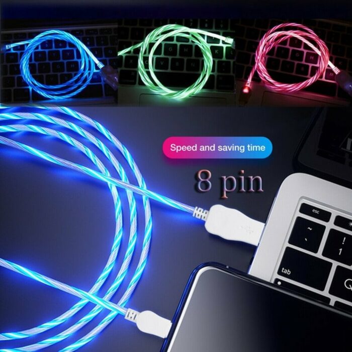 Killer Deals LED Light Flow Flashing USB Replacement Charger Cable - Image 2