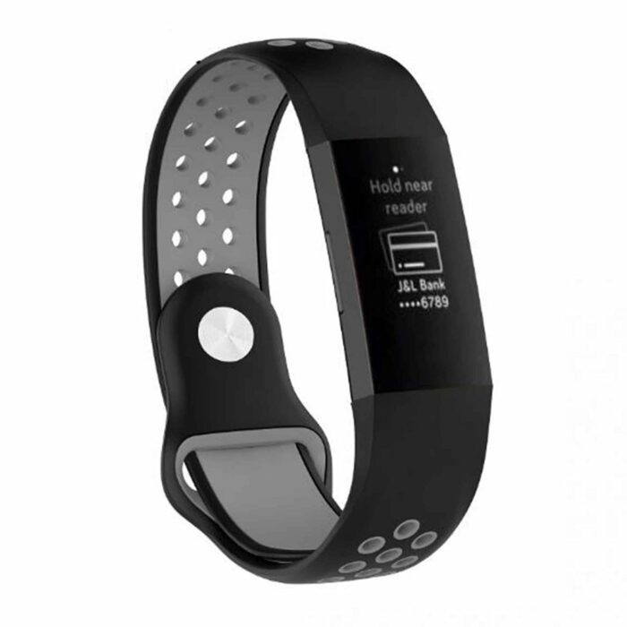 Killer Deals Fitbit Charge 4/3 Two-Tone Sporty Silicone Strap - Image 2