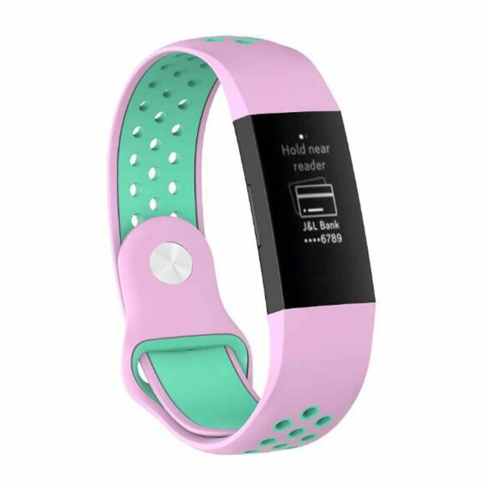Killer Deals Fitbit Charge 4/3 Two-Tone Sporty Silicone Strap - Image 4