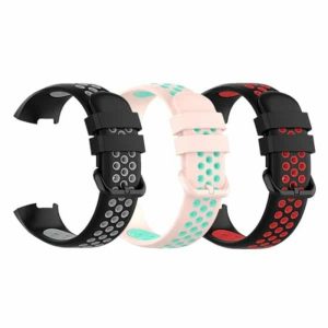 Killer Deals Dual Tone Silicone Strap for Fitbit Charge 3/ 4/ SE