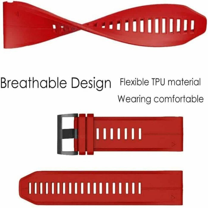 Killer Deals 26mm Silicone Strap for Garmin Fenix 5X/ 6X/ 7X - Image 4