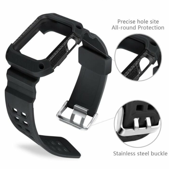 Killer Deals Apple Watch Zonabel rugged strap - Black - Image 6