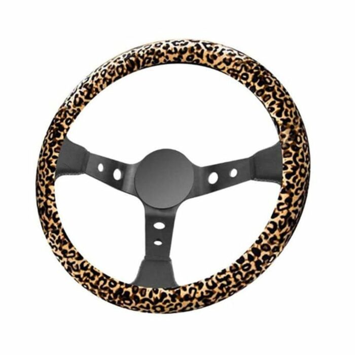 Killer Deals Anti-Slip Protective Car Steering Wheel Cover- Leopard Print - Image 2