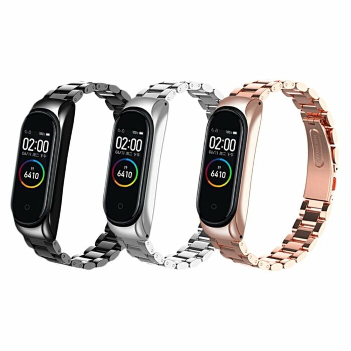 Killer Deals 3-Links Stainless Steel Strap for Xiaomi Band 5/6/7 Amazfit 5