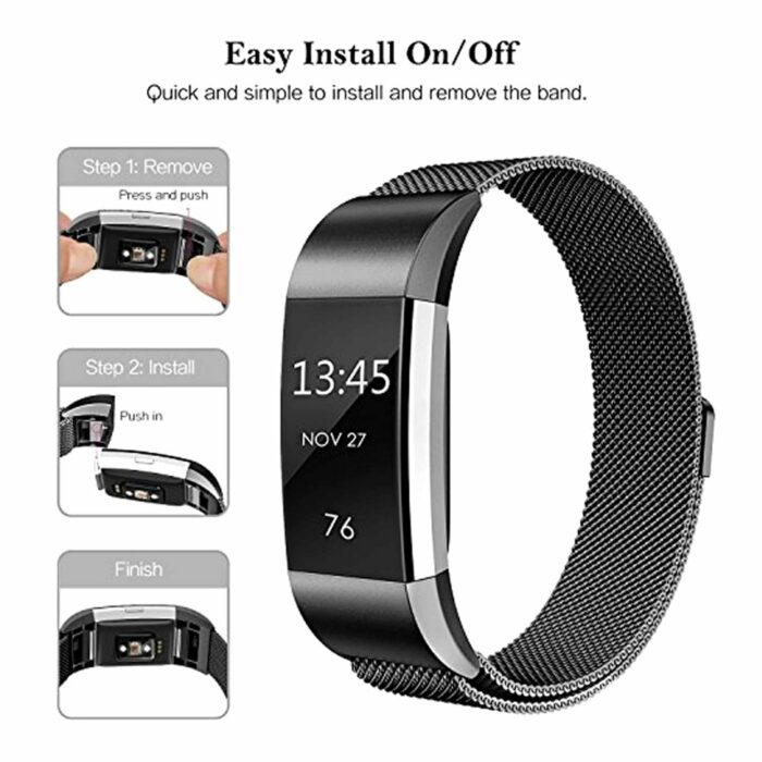 Killer Deals Magnetic Loop Meshy Milanese Strap for Fitbit Charge 2 - Image 5