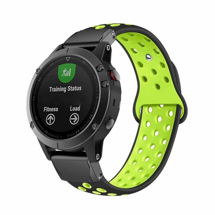 Killer Deals 26mm Ventilated Silicone Strap for Garmin Fenix 3/5X/ 6X/ 7X - Image 5