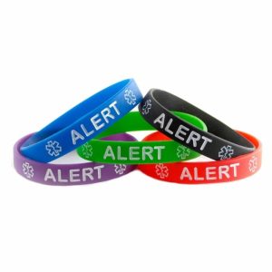 Killer Deals Emergency Attention Medical Alert Silicone Bracelet x5