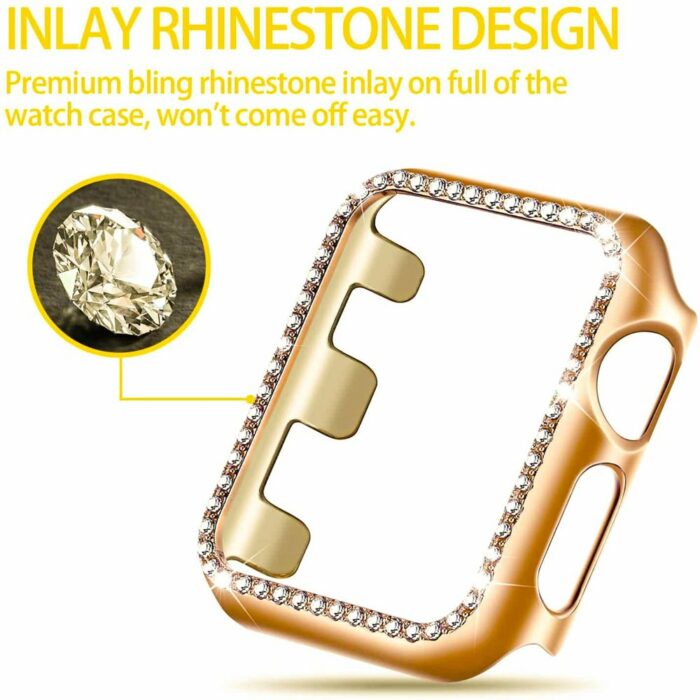Killer Deals Rhinestone Protective Frame for 40mm Apple Watch - Image 7