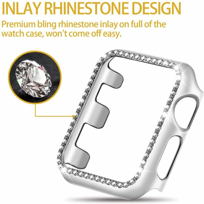 Killer Deals Rhinestone Protective Frame for 42mm Apple Watch - Image 13
