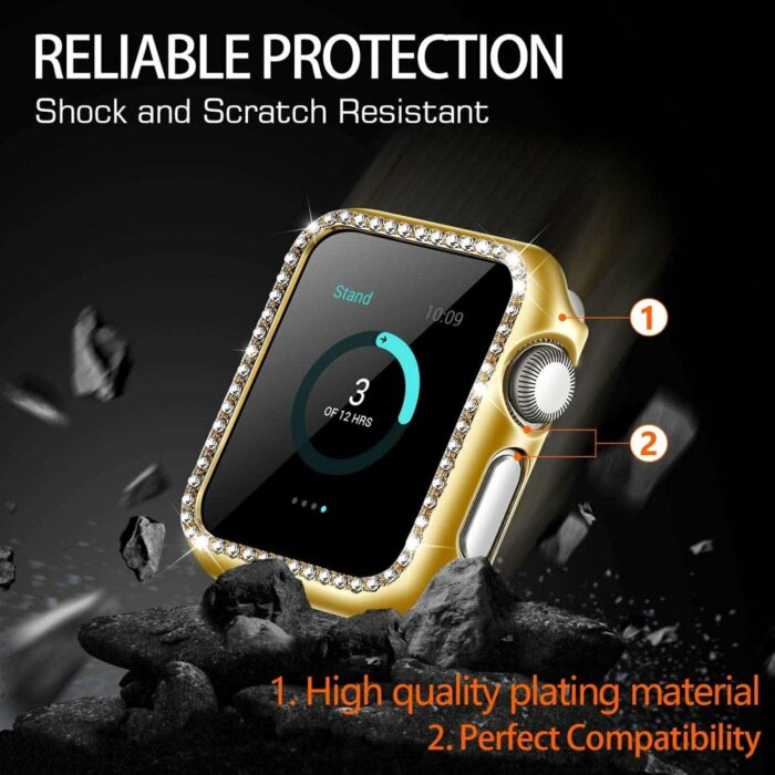 Killer Deals Rhinestone Protective Frame for 42mm Apple Watch - Image 10