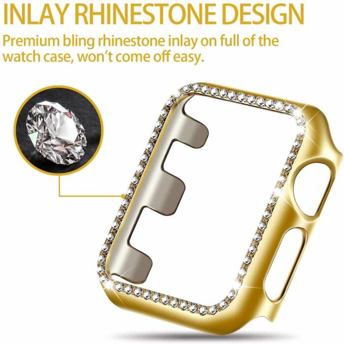 Killer Deals Rhinestone Protective Frame for 44mm Apple Watch - Image 9