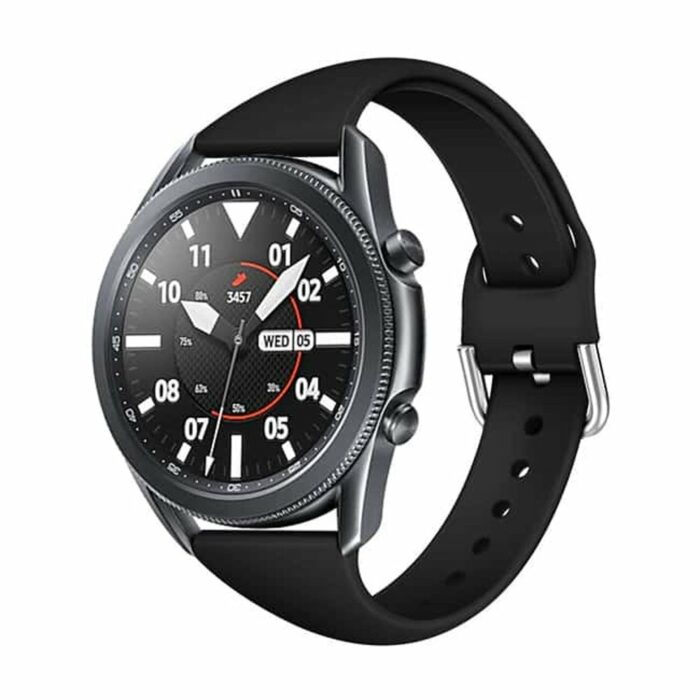 Killer Deals 20mm Silicone Strap for Samsung Galaxy Watch 3 - Black - Image 2