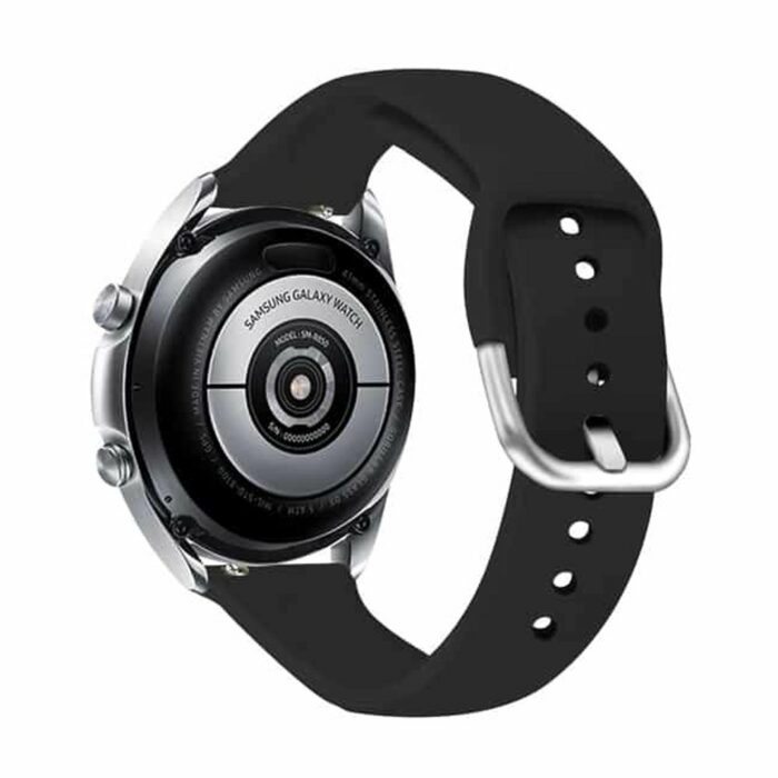 Killer Deals 20mm Silicone Strap for Samsung Galaxy Watch 3 - Black - Image 3