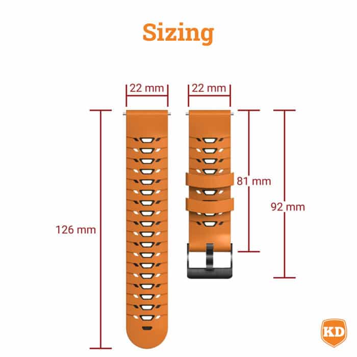Killer Deals 22mm Universal Watch Silicone Strap for Garmin Samsung Huawei - Image 4