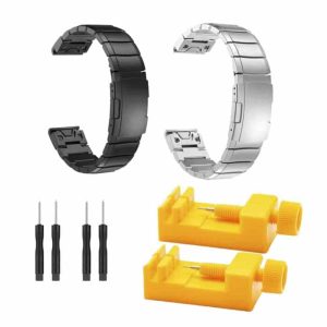 Killer Deals 26mm Stainless Steel Strap w/ Tool for Garmin Fenix 5X
