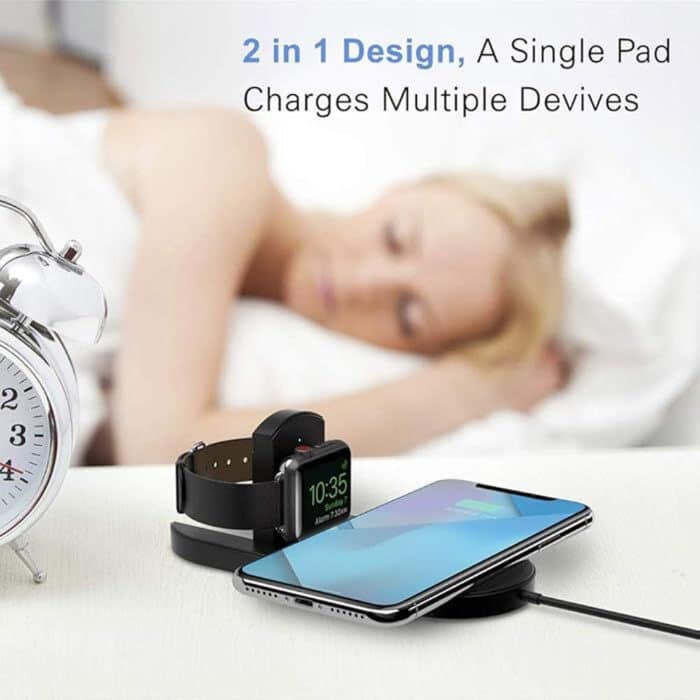 Killer Deals 2-in-1 Wireless Fast Charging Dock for iPhone/ Watch/ Samsung - Image 5