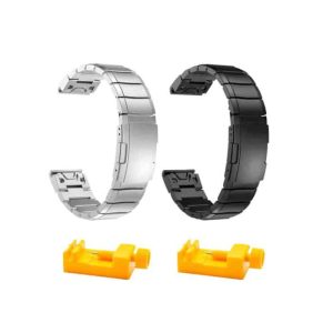 81214-700×700-1 Killer Deals 22mm Stainless Steel Strap & Tool for Garmin Fenix 5/ 6/ 7