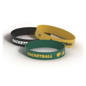 Killer Deals Debossed "Racketball" Silicone Wristband Bracelet