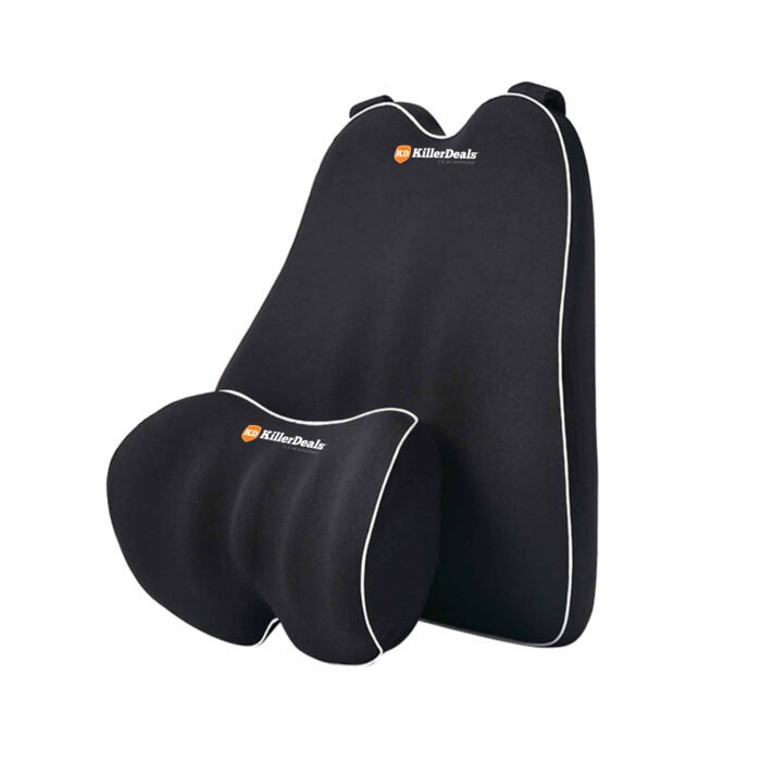 Killer Deals Car Travel Memory Foam Neck / Lower Back Support Cushions